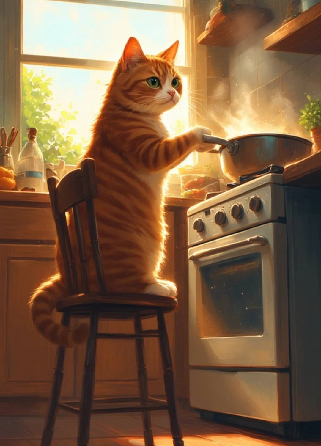 Portrait of The Cat Has Been Drinking